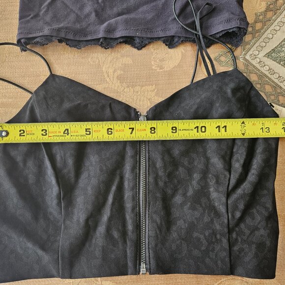 NWT Set of 2 Black Garage Crop Cami - Picture 7 of 10